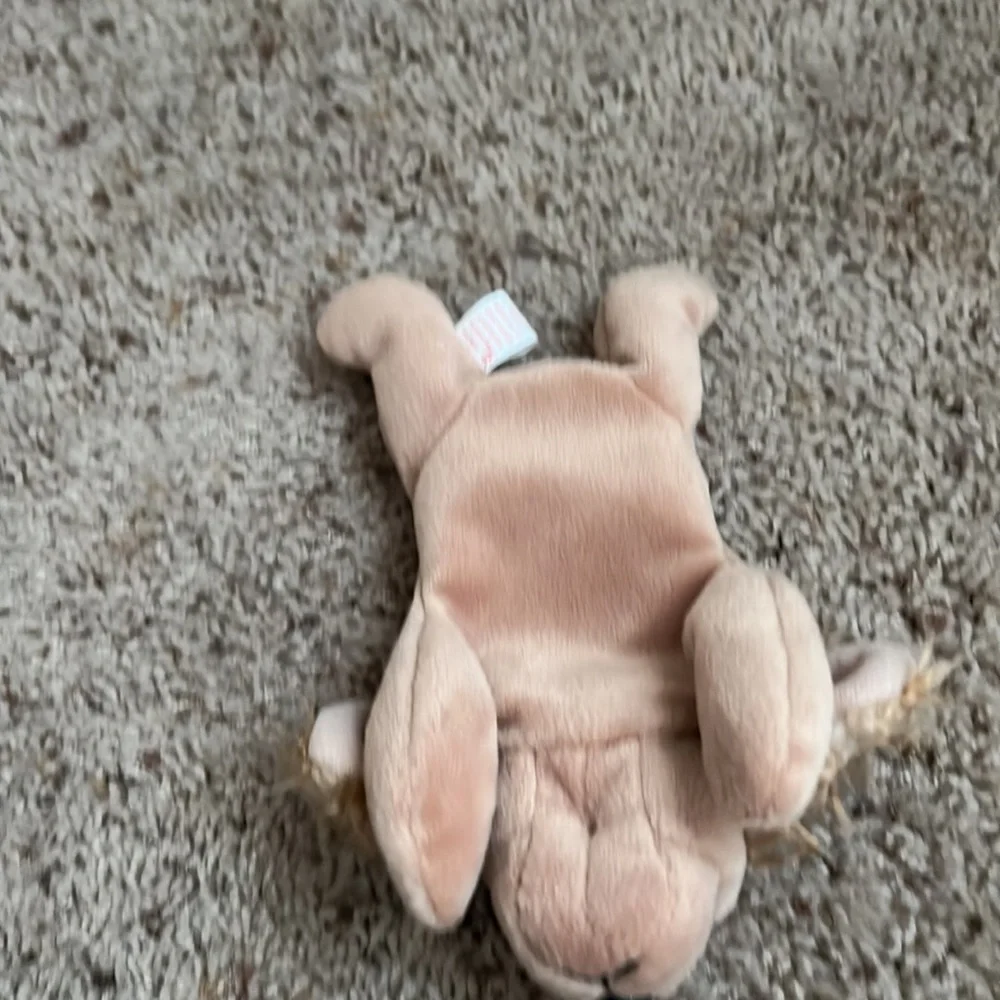 Ty beanie babies spunky The Dog light brown